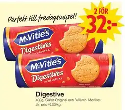 Matöppet Digestive erbjuda