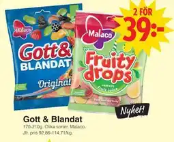 Matöppet Gott & Blandat erbjuda