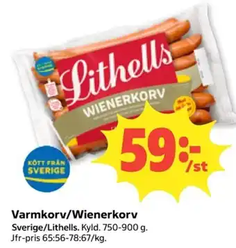 Lithells varmkorv/wienerkorv