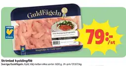 Coop Guldfågeln strimlad kycklingfilé erbjuda