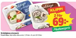 Coop Gräddglass storpack erbjuda