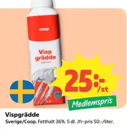 Coop Coop Vispgrädde erbjuda