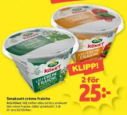 Coop Arla köket smaksatt crème fraiche erbjuda