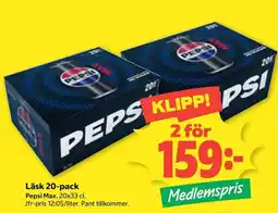 Coop Pepsi Max erbjuda