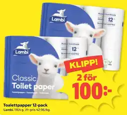 Coop Lambi classic toilet paper erbjuda