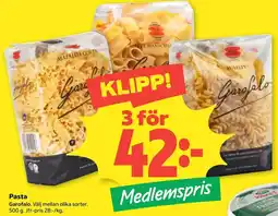 Coop Garofalo pasta erbjuda