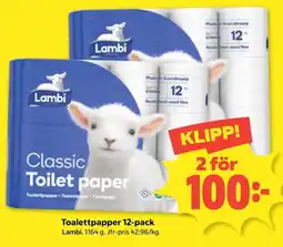 Coop Lambi classic toilet paper erbjuda