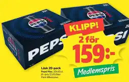 Coop Pepsi Max erbjuda