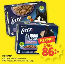 Coop Latz kattmat erbjuda
