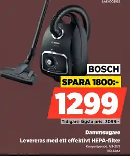Power Bosch dammsugare erbjuda