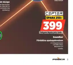 Power Cepter soundbar erbjuda