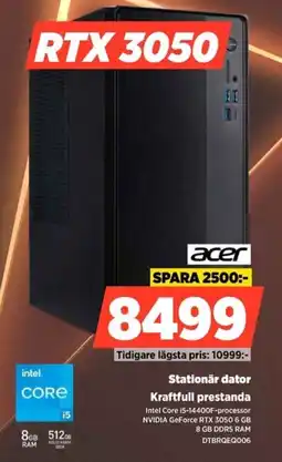 Power acer stationär dator erbjuda
