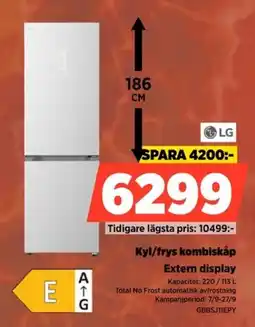 Power LG kyl/frys kombiskåp erbjuda