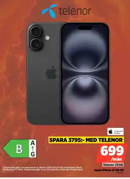 Power Apple iPhone 16 128 GB erbjuda