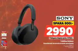 Power Sony trådlösa hörlurar erbjuda