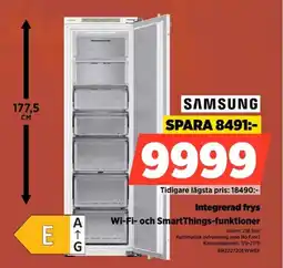 Power Samsung integrerad frys erbjuda