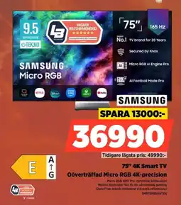 Power Samsung 75" 4K Smart TV erbjuda