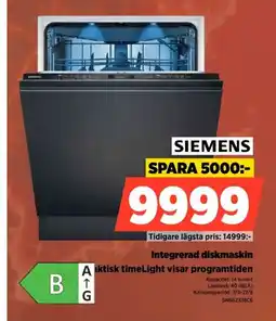 Power Siemens integrerad diskmaskin erbjuda