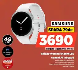 Power Samsung galaxy watch8 44 mm lte erbjuda