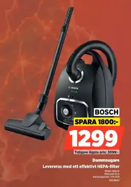 Power Bosch dammsugare erbjuda