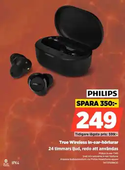 Power Philips true wireless in-ear-hörlurar erbjuda
