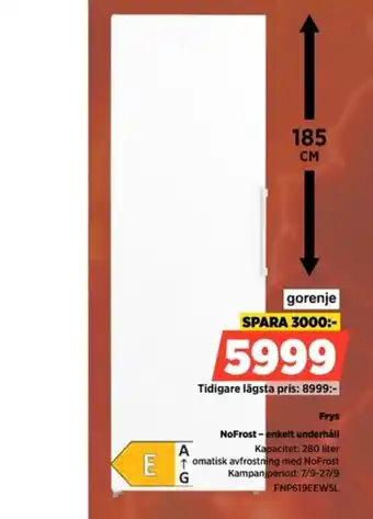 Power gorenje frys erbjuda