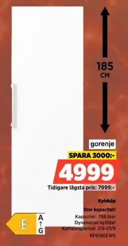 Power gorenje kylskåp erbjuda