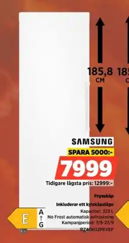 Power Samsung frysskåp erbjuda