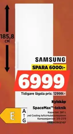 Power Kylskåp SpaceMax™-teknik erbjuda