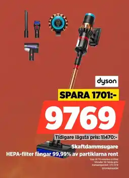 Power Dyson skaftdammsugare erbjuda