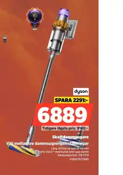 Power Dyson skaftdammsugare erbjuda