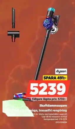 Power Dyson skaftdammsugare erbjuda