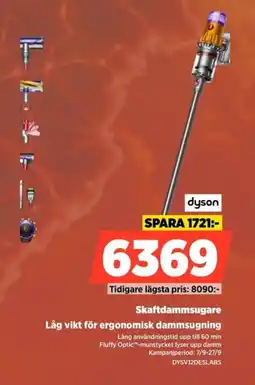 Power Dyson skaftdammsugare erbjuda