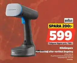 Power Braun klädångare erbjuda
