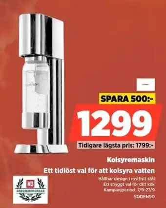 Power Sodenso kolsyremaskin erbjuda