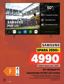 Power Samsung 50" 4K Smart-TV erbjuda