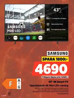 Power Samsung 43" 4K Smart-TV erbjuda