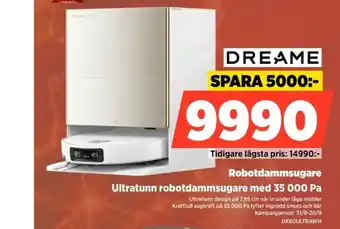 Power Dreame robotdammsugare erbjuda