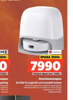 Power Roborock robotdammsugare erbjuda