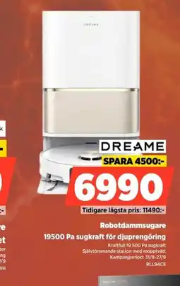 Power Dreame robotdammsugare erbjuda