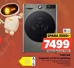 Power LG Tvätt/tork erbjuda