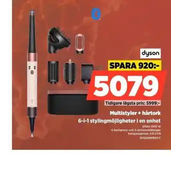 Power dyson multistyler + hårtork erbjuda