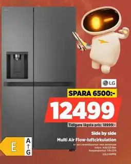 Power LG side by side Multi Air Flow-luftcirkulation erbjuda