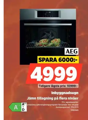Power Aeg inbyggnadsugn erbjuda