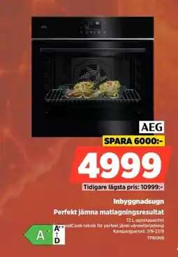 Power Aeg inbyggnadsugn erbjuda