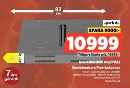 Power Point induktionshäll med fläkt erbjuda