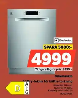 Power Electrolux diskmaskin erbjuda