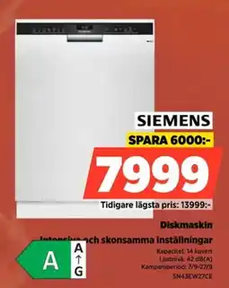 Power Siemens diskmaskin erbjuda