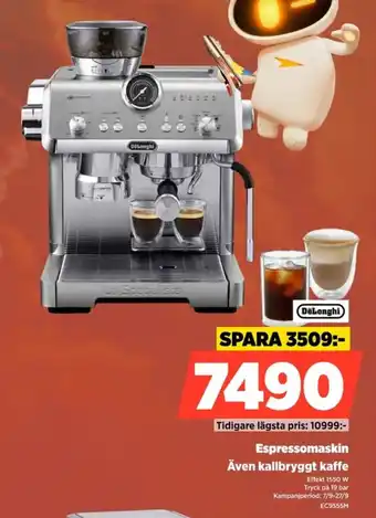 Power DeLonghi espressomaskin erbjuda