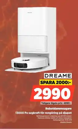 Power Dreame robotdammsugare erbjuda